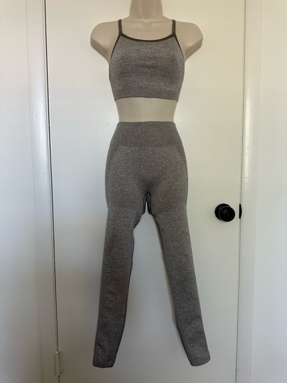 Gymshark Flex High Waisted Leggings and Strappy Sports Bra